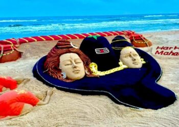 Sudarsan Pattnaik Sawaan Sand Sculpture