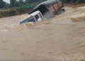 Truck Swept Away