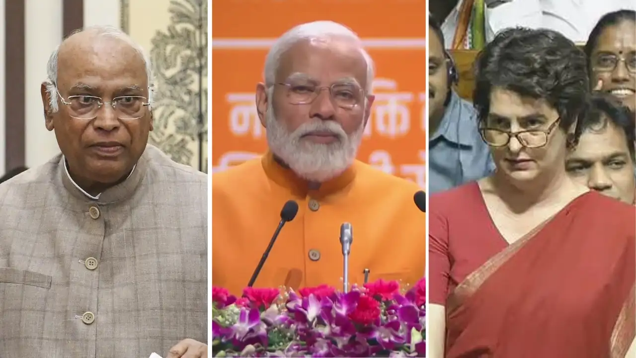 Priyanka Gandhi, Kharge Slam PM Modi Over First Manipur Visit Since ...