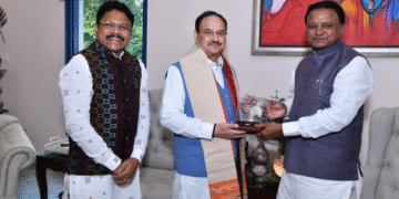Odisha CM Mohan Majhi meets JP Nadda