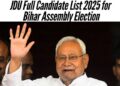 Bihar Assembly Elections 2025: JD(U) Releases First List of 57 Candidates, Key Seats Announced