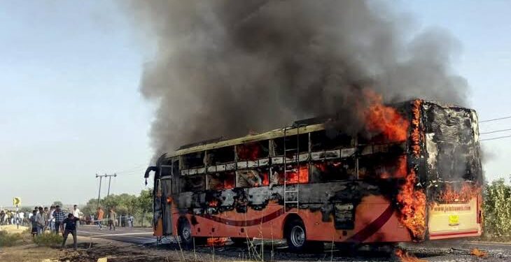 Jaisalmer bus fire