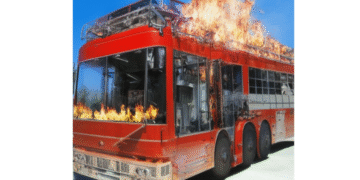 Fire safety in passenger buses