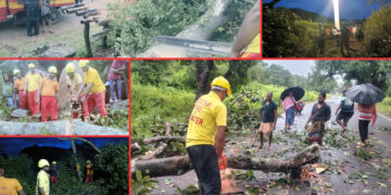 Odisha Firefighters Battle Cyclone Montha’s Fury with Precision & Speed