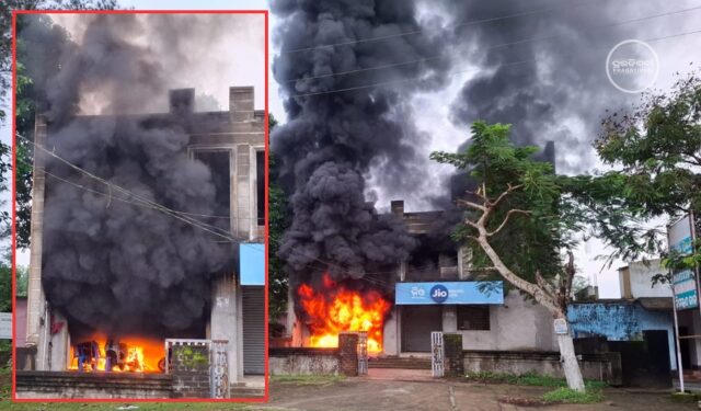 Konark ebike showroom fire