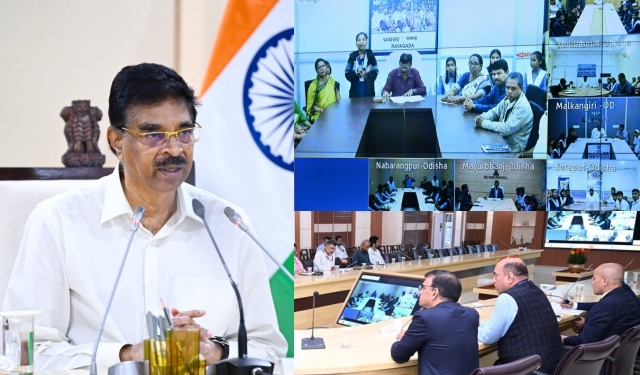 Odisha Governor smart classroom boards evaluation