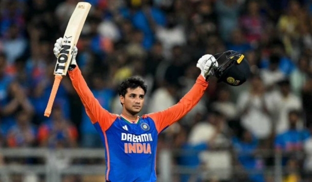 Abhishek Sharma 32-ball century