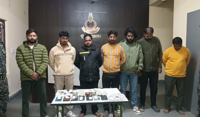 Sambalpur police gambling raid