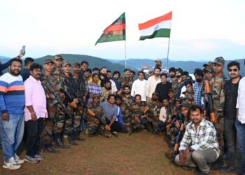 Film shooting in Koraput