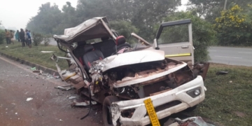 SUV Crashes into Truck