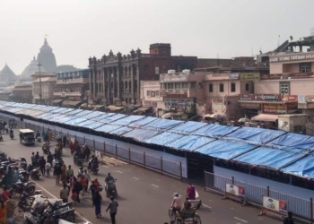 Puri Jagannath Temple New Year crowd