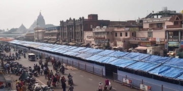 Puri Jagannath Temple New Year crowd