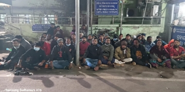 Acharya Harihar Cancer Hospital workers protest unpaid salaries