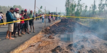 Charred Body of Woman Found