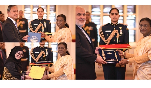 Envoys present credentials to President Murmu