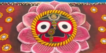 Lord Jagannath Sand Sculpture
