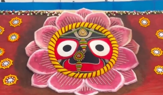 Lord Jagannath Sand Sculpture