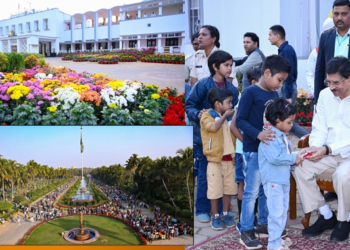 Odisha Governor Lok Bhavan Garden children visit