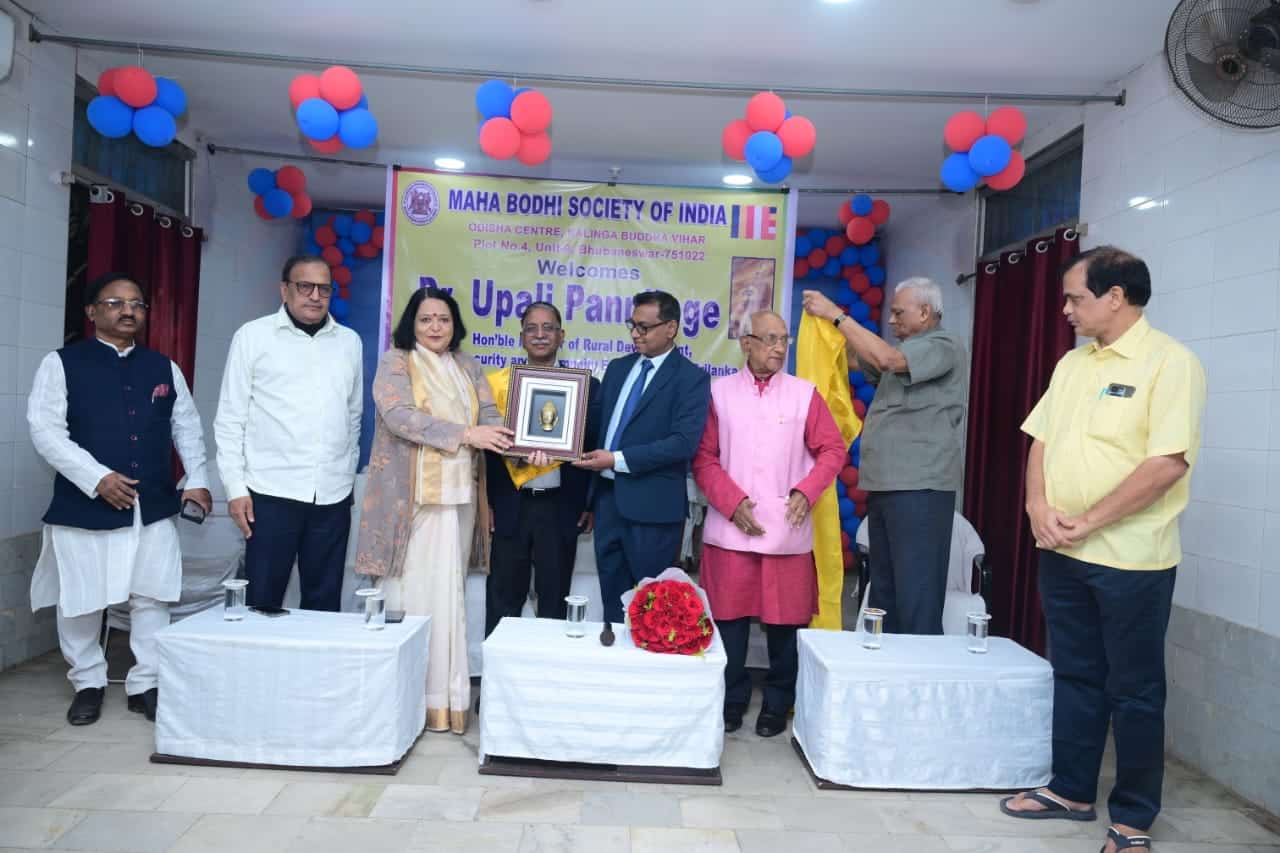 Sri Lankan Minister Dr. Upali Pannilage Honored in Bhubaneswar for Strengthening Odisha-Sri Lanka Historical Bonds