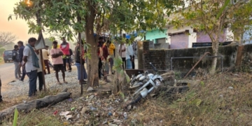 Motorcycle accident in Malkangiri