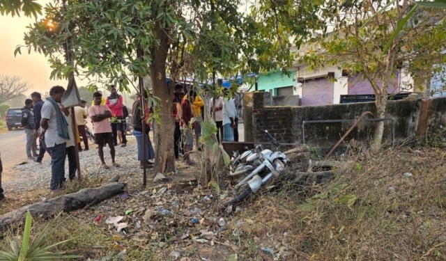 Motorcycle accident in Malkangiri