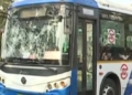 Ama Bus Hits Bike