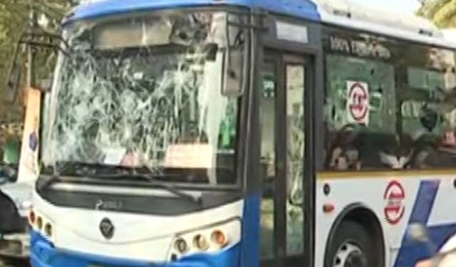 Ama Bus Hits Bike