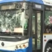 Ama Bus Hits Bike