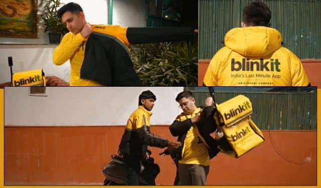Raghav Chadha Blinkit rider