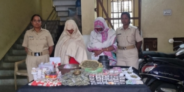 Two Women Held for Ganja Trade Near Utkal University Gate