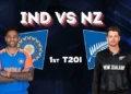 IND vs NZ 1st T20I