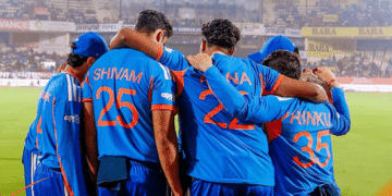 Dube’s 23-Ball Blitz Can’t Save India as New Zealand Romps to 50-Run Win!