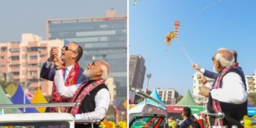 Modi Merz Ahmedabad Kite Festival
