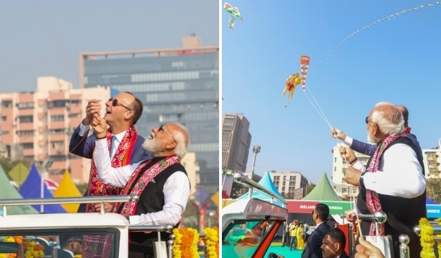 Modi Merz Ahmedabad Kite Festival