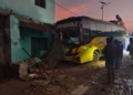 Bus Crashes into House