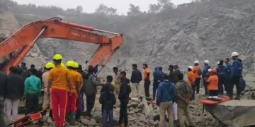 Dhenkanal stone quarry blast