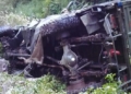 Army Vehicle Falls into Gorge