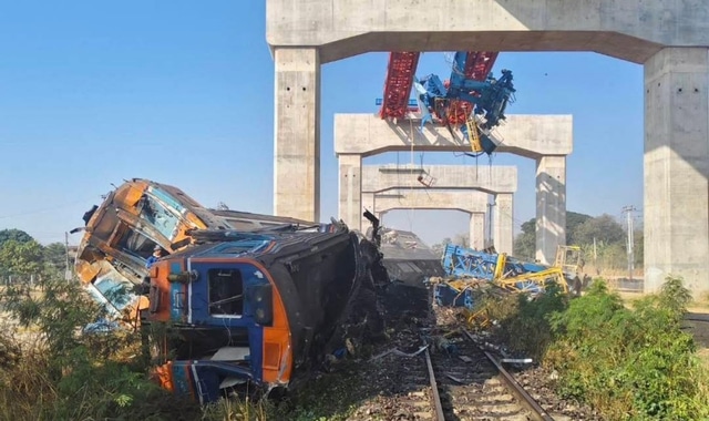 Over 20 Killed as Crane Falls on Passenger Train in Thailand