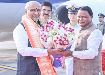 Vice President CP Radhakrishnan Arrives in Bhubaneswar, to Visit Cuttack and Pay Tribute to Netaji