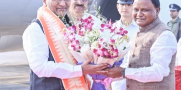 Vice President CP Radhakrishnan Arrives in Bhubaneswar, to Visit Cuttack and Pay Tribute to Netaji