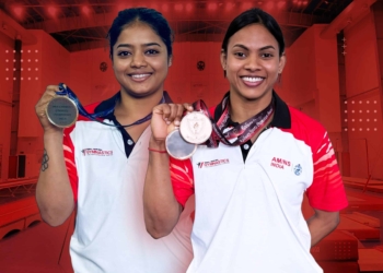 Women athletes from Odisha AM/NS India Gymnastics HPC excel at 54th All India Railway Gymnastics Championship