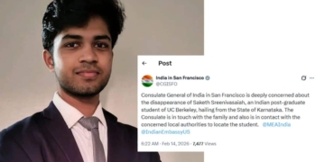 Saketh Sreenivasaiah Missing in California: UC Berkeley Student Search Ongoing