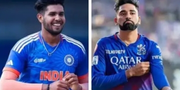 Mohammed Siraj replaces Harshit Rana