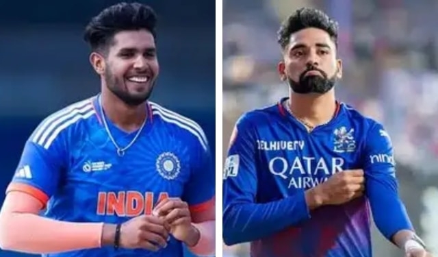 Mohammed Siraj replaces Harshit Rana