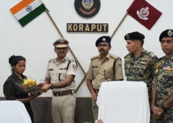 Maoist cadre surrender in Koraput
