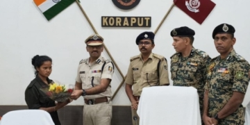 Maoist cadre surrender in Koraput