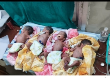Woman Gives Birth to Quadruplets