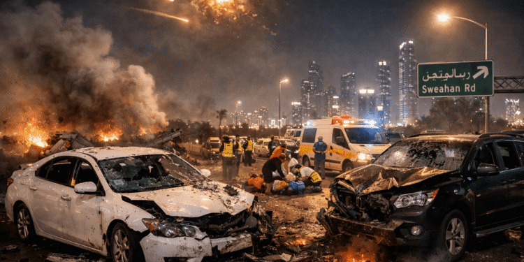 Missile Debris in Abu Dhabi