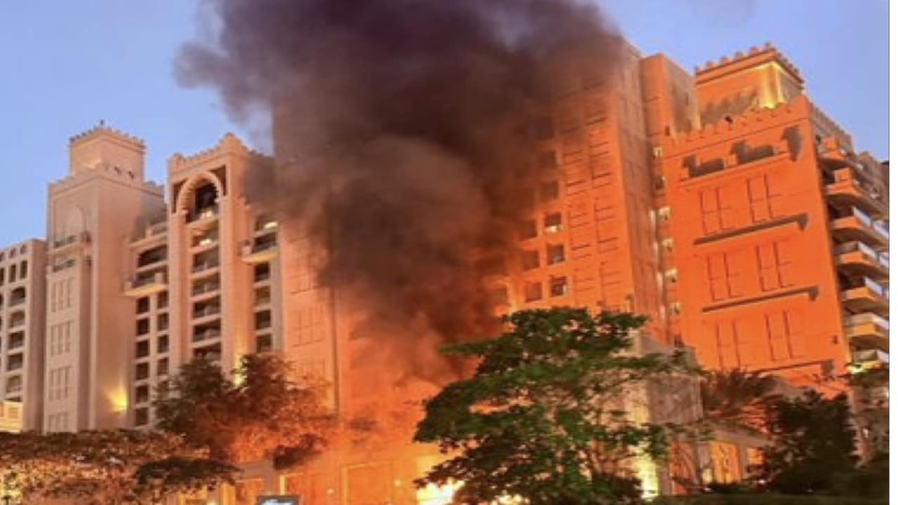 Dubai Airport Hit, Fire at Palm Jumeirah as US–Iran Conflict Spreads Across Gulf