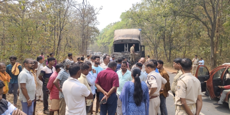 Sambalpur motorcycle truck collision